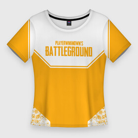 Женская футболка 3D Slim с принтом PlayerUnknown s Battlegrounds pubg ,  |  | announ | battle | battleground | battlegrounds | game | games | lite | logo | mobile | player | playerunknown | pubg | royale | анноун | батл | батлграунд | згип | игра | игры | лайт | лого | логотип | логотипы | мобайл | онлайн | пабг | плеер |