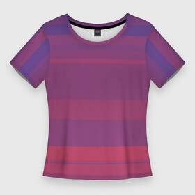 Женская футболка 3D Slim с принтом Закатные линии ,  |  | бирюзовый | вечер | геометрия | закат | лазурный | лиловый | линии | море | морская волна | морской | небесный | розовый | сине зеленый | сиреневый