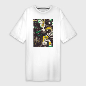 Платье-футболка хлопок с принтом Genesis II ,  |  | абстракция | винтаж | геометрия | картина | классика | красный | минимализм | пейзаж | портрет | синий | треугольник | экспрессионизм