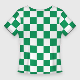 Женская футболка 3D Slim с принтом ФК Ахмат на фоне бело зеленой формы в квадрат ,  |  | 1958 | ахмат | ахмат сила | грозный | квадрат | сила | фк ахмат | форма | футбол | чечня