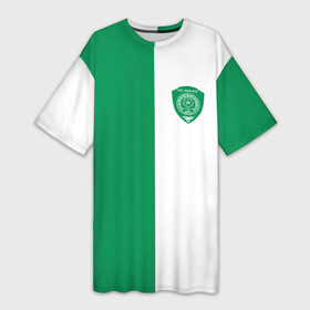 Платье-футболка 3D с принтом ФК Ахмат бело зеленая форма ,  |  | 1958 | ахмат | ахмат сила | грозный | сила | фк ахмат | форма | футбол | чечня