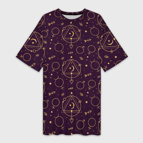 Платье-футболка 3D с принтом Эзотерическая символика  знаки алхимии ,  |  | greensoul | алхимия | венера | знаки | магия | марс | символы | эзотерика | эзотерические символы | эзотерический