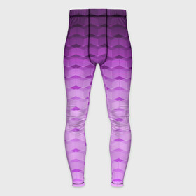 Мужские тайтсы 3D с принтом Фиолетово розовый геометрический узор Градиент ,  |  | геометрический узор | градиент | розовый | сиреневый градиент | фиолетовый
