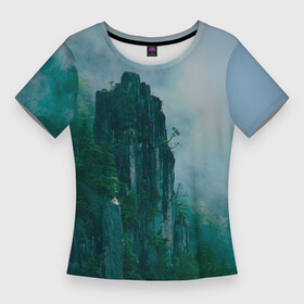 Женская футболка 3D Slim с принтом горы  скалы ,  |  | abstract | pattern | texture | абстракция | горный мир | горы | краски | пятна красок | скалы | туризм | эффект красок