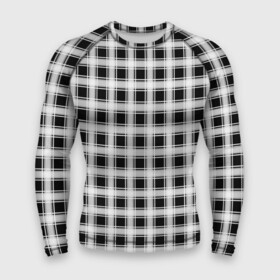 Мужской рашгард 3D с принтом Black and white tartan check ,  |  | Тематика изображения на принте: black and white | tartan | клетка | клетчатый узор | узор в клетку | черно белый | шотландка