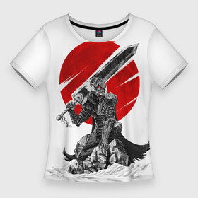 Женская футболка 3D Slim с принтом Гатс Черный мечник ,  |  | anime | armor | berserk | big sword | black swordsman | guts | knight | print | аниме | берсерк | большой меч | гатс | доспехи | принт | рыцарь | черный мечник