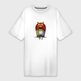 Платье-футболка хлопок с принтом Stray  Cat ,  |  | cat | game | stray | бродяга | видеоигра | животные | игра | квест | кот | кошка | стрэй