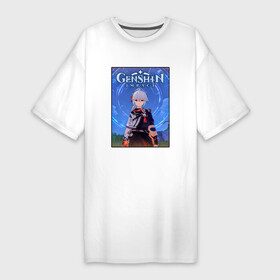 Платье-футболка хлопок с принтом Кадзуха Каэдэхара Геншин импакт ,  |  | anemo | genshin impact | kadzuha | kaedehara kazuha | kazuha | анемо | геншин импакт | инадзума | кадзуха | казуха | каэдэхара кадзуха
