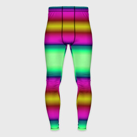 Мужские тайтсы 3D с принтом Разноцветный неоновый полосатый узор ,  |  | Тематика изображения на принте: зеленый | неоновый | полосатый узор | разноцветный узор | розовый