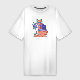 Платье-футболка хлопок с принтом B 12 и Бродяга ,  |  | b 12 | cat | game | games | б 12 | бездомный | бродяга | игра | игры | кот | котёнок | стрей | стрэй