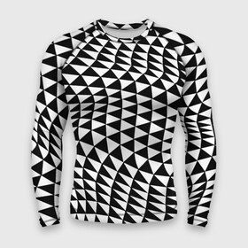 Мужской рашгард 3D с принтом Геометрический паттерн  минимализм ,  |  | geometry | minimalism | pattern | triangle | wave | волна | геометрия | минимализм | паттерн | треугольник