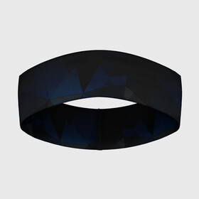 Повязка на голову 3D с принтом Черно синий геометрический ,  |  | abstract | black | black and blue | blue | geometric | gradient | gray | ombre | polygonal | triangles | абстрактный | геометрический | градиент | омбре | полигональный | серый | синий | треугольники | черно синий | черный | черный и синий