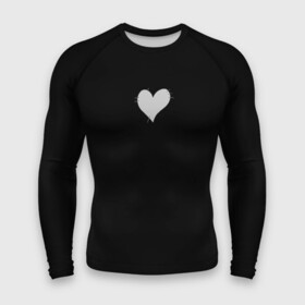 Мужской рашгард 3D с принтом Сердце  заплатка ,  |  | Тематика изображения на принте: 14 февраля | заплатка | любовь | одиночество | пустота | сердечки | сердца | сердце | сердце заплатка | серый | черный