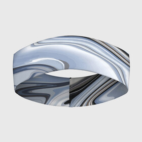 Повязка на голову 3D с принтом Серебристая поверхность воды ,  |  | abstraction | fashion | surface | water | wave | абстракция | вода | волна | мода | поверхность