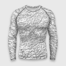 Мужской рашгард 3D с принтом Мятая блестящая поверхность ,  |  | abstraction | fashion | surface | textura | абстракция | мода | поверхность | текстура