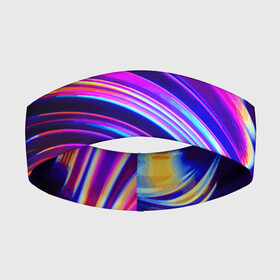 Повязка на голову 3D с принтом Яркая цветная композиция ,  |  | abstraction | color | composition | fashion | neon | абстракция | композиция | мода | неон | цвет