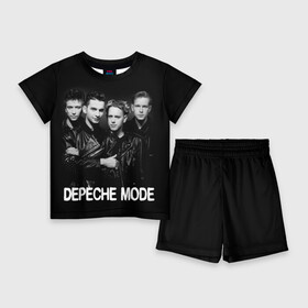 Детский костюм с шортами 3D с принтом Depeche Mode  black  white portrait ,  |  | Тематика изображения на принте: 80s | 80е | alternative rock | bands | depeche mode | music | pop | synthpop | алан уайлдер | альтернатива | группы | депеш мод | дэйв гаан | мартин гор | мужчины | музыка | музыканты | поп | портрет | синти поп | энди флетчер