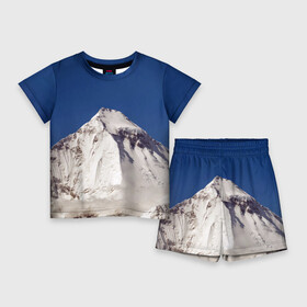 Детский костюм с шортами 3D с принтом Дхаулагири  белая гора, Гималаи, 8167 м ,  |  | Тематика изображения на принте: dhaulagiri | glacier | himalayas | mountain | nature | snow | top | вершина | гималаи | гора | дхаулагири | ледник | природа | снег