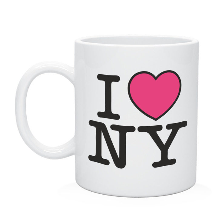 Кружка I Love NY - Я люблю Нью-Йорк фото. 