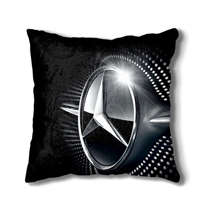 Подушки мерседес купить. Подушка Мерседес Бенц. Подушка с логотипом Мерседес. Подушка в автомобиль с логотипом Мерседес. Постельное белье с логотипом Mercedes.