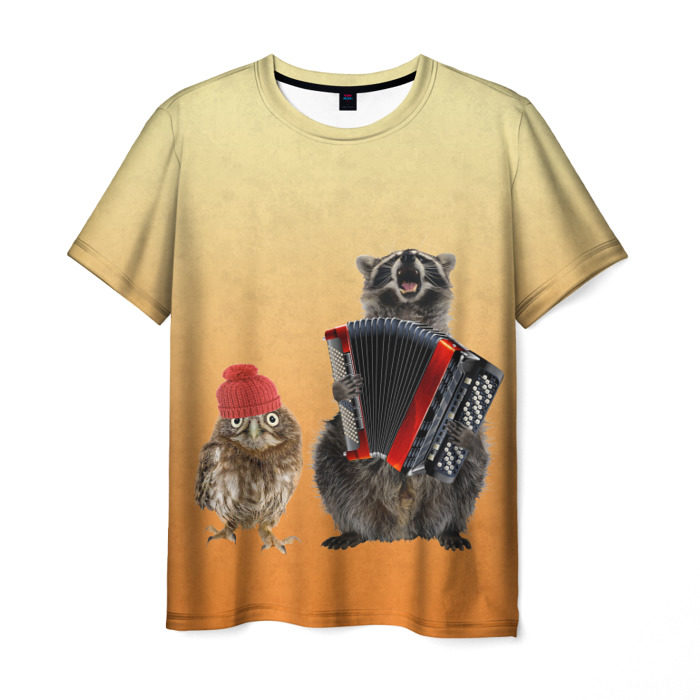 Футболка с енотом. Мужская футболка 3d Raccoon XS. Мужская футболка 3d Raccoon XL. Мужская футболка 3d совёнок l. Футболка с принтом енот.