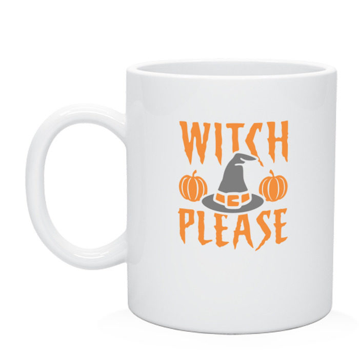 Кружка please,bite me. Witch, please. Бренд. Witch please. Купить плиз