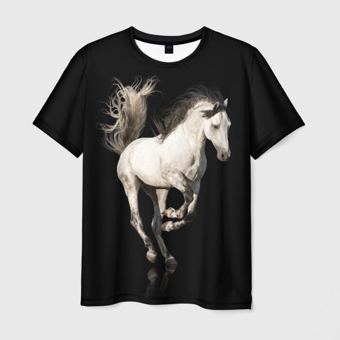 Кони в яблоках песня слушать. Футболка с лошадью мужская. Мужская футболка 3d конь! S. Женская футболка 3d лошадь XL. Футболка Mustang с лошадью фирменная.