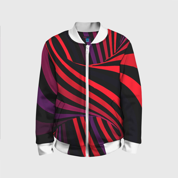 Детский бомбер 3D Оптическая иллюзия фото